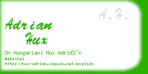 adrian hux business card